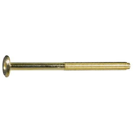 Midwest Fastener Binding Screw, 1.00mm (Coarse), Steel, Brass, 4 PK 933713